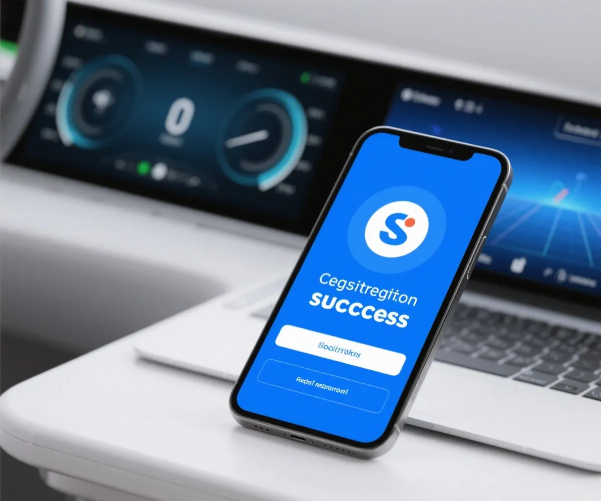 帳號開通成功示意