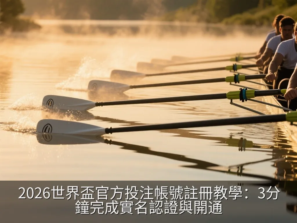 2026世界盃官方投注帳號註冊教學：3分鐘完成實名認證與開通